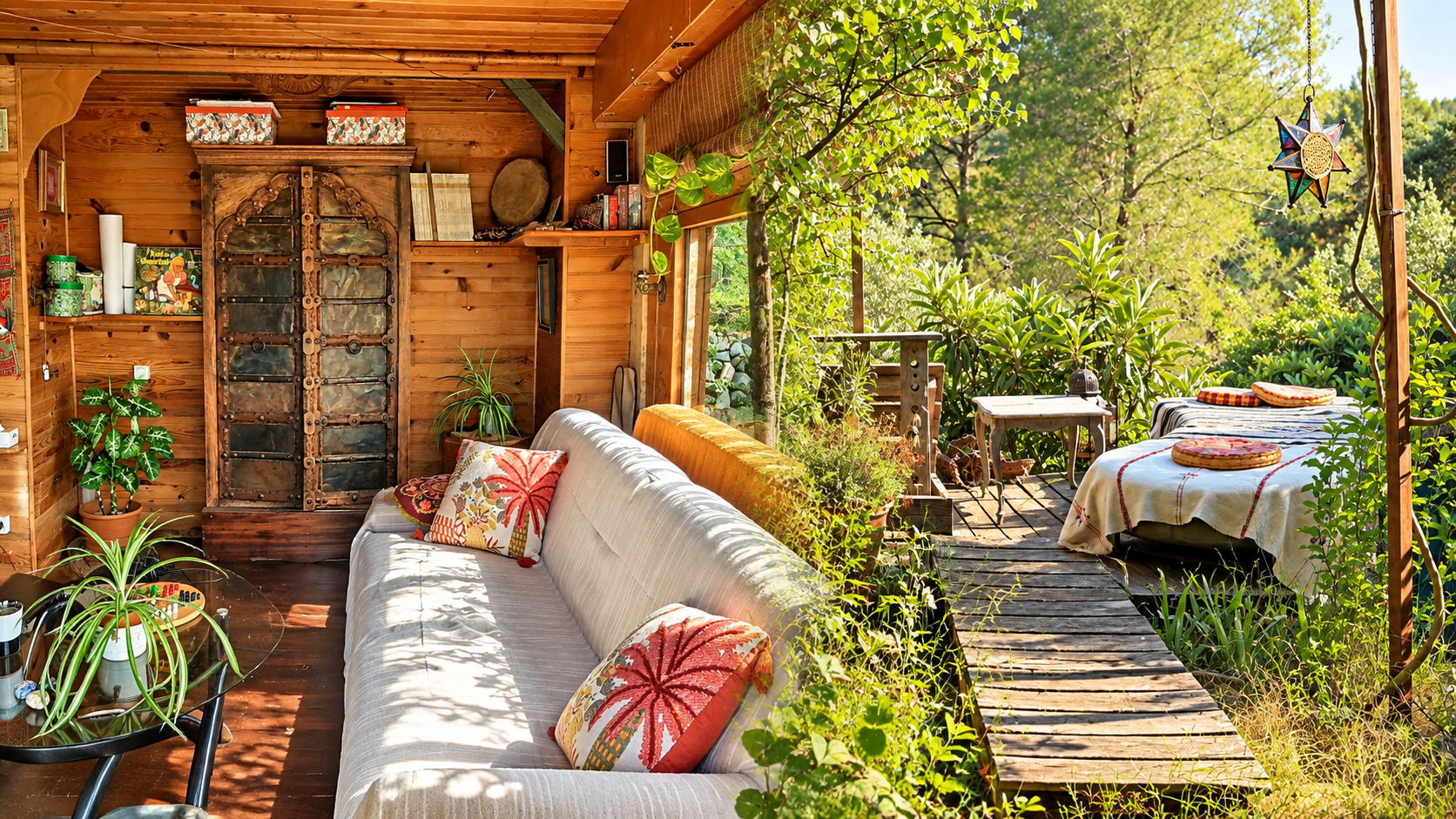 Refuge nature, dedans et dehors